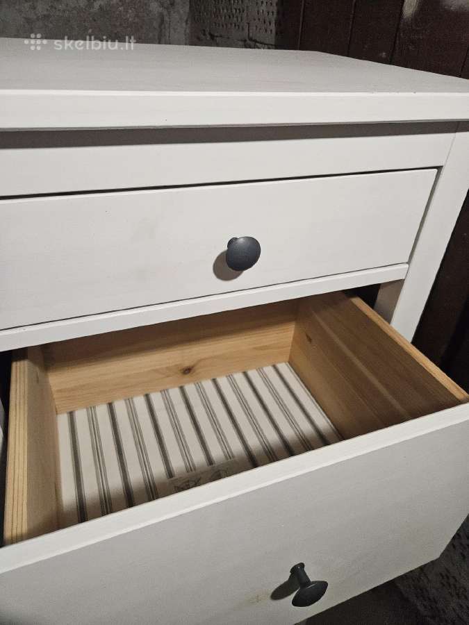Ikea Hemnes balta komoda, 5 stalčių, 1305739 cm - nuotraukos Nr. 2