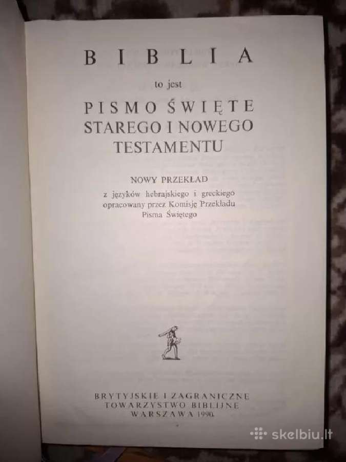 Biblija šventasis rašta lenkų kalba - Pismo swiete - nuotraukos Nr. 2