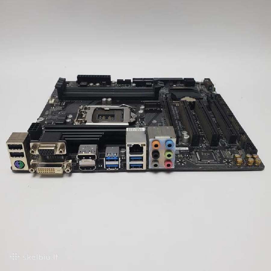 Gigabyte Ga-b250m-d3h pagr. plokštė (Lga1151) M.2 - nuotraukos Nr. 2