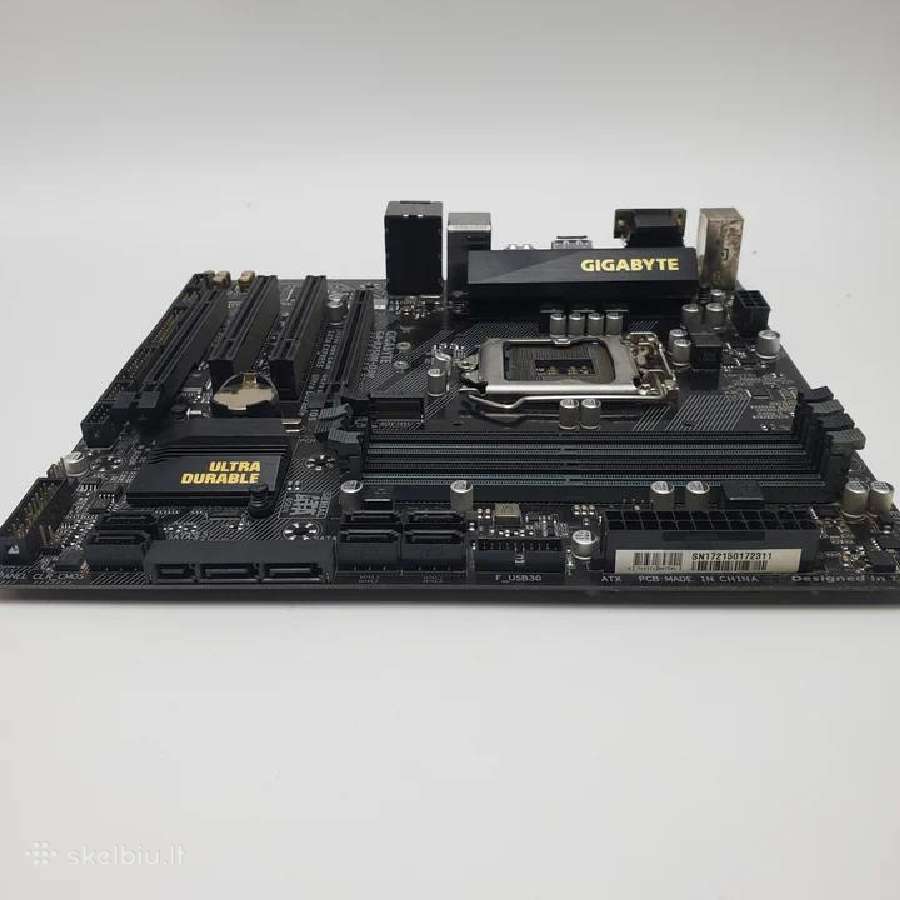 Gigabyte Ga-b250m-d3h pagr. plokštė (Lga1151) M.2 - nuotraukos Nr. 4