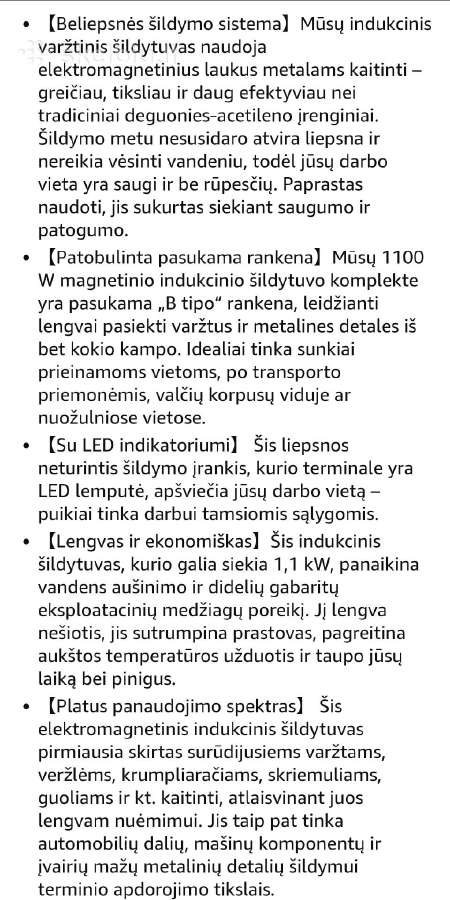 Nešiojamas elektromagnetinis indukcinis šildytuvas - nuotraukos Nr. 6