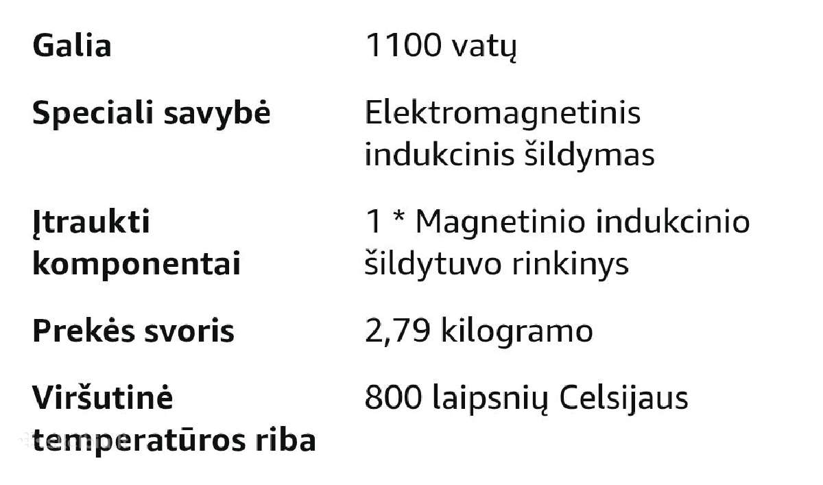Nešiojamas elektromagnetinis indukcinis šildytuvas - nuotraukos Nr. 7