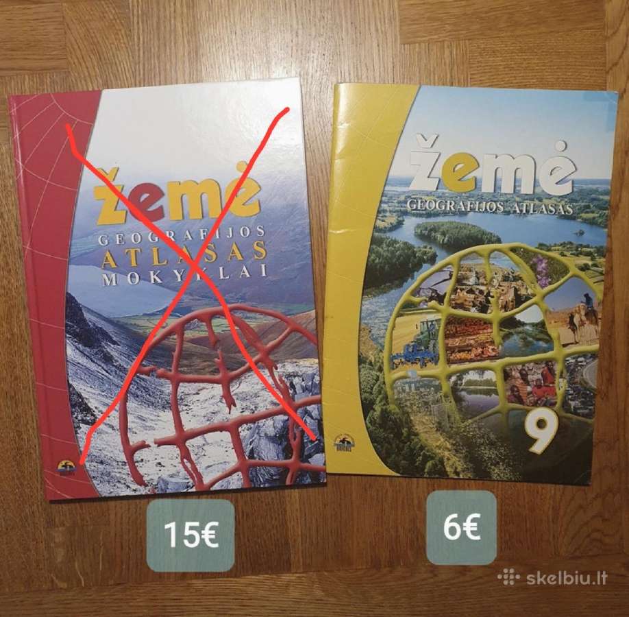 Geografijos atlasai, vadovėliai 6, 7, 8, 9 klasei - nuotraukos Nr. 4
