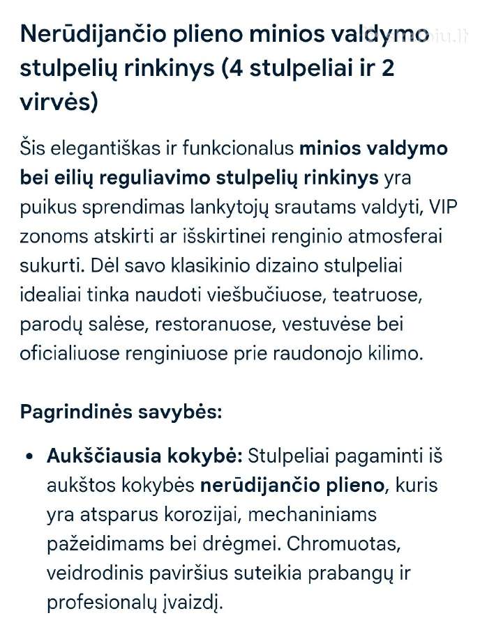 Minios valdymo stulpelių rinkinys,4 vnt - nuotraukos Nr. 2