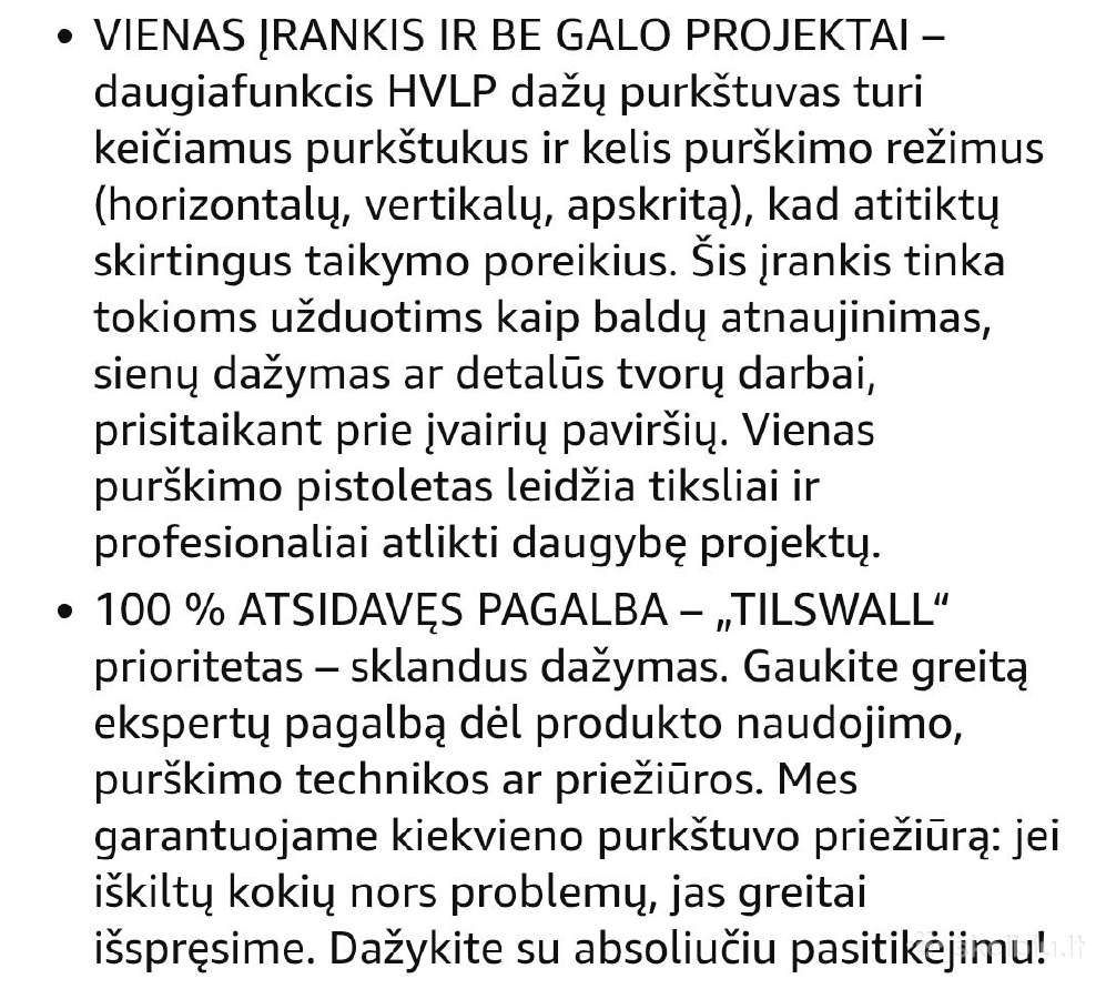 Akumuliatorinis dažų purkštuvas - nuotraukos Nr. 5