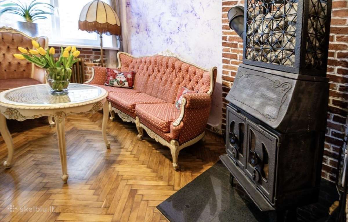 Vintažinis rokoko stiliaus minkštų baldų komplekta - nuotraukos Nr. 2