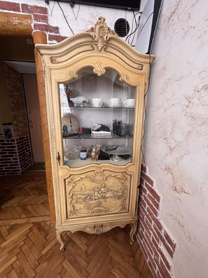 Puošni vintažinė rokoko stiliaus indauja / vitrina - nuotraukos Nr. 7