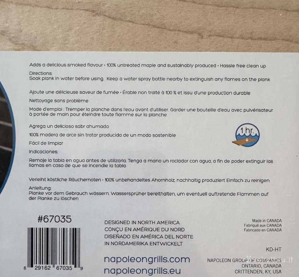 Originalios klevo medienos griliaus lentelės - nuotraukos Nr. 3