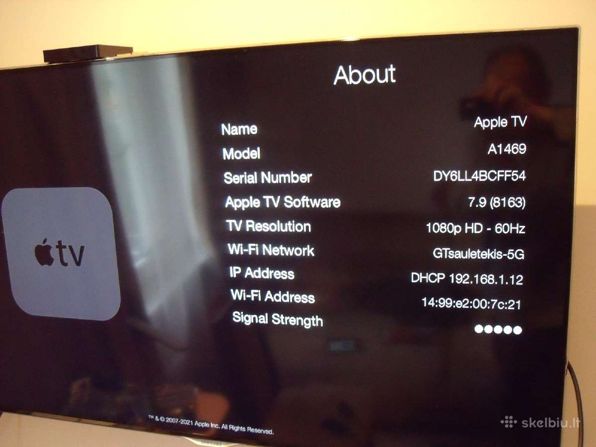 Apple TV A1469 - nuotraukos Nr. 2