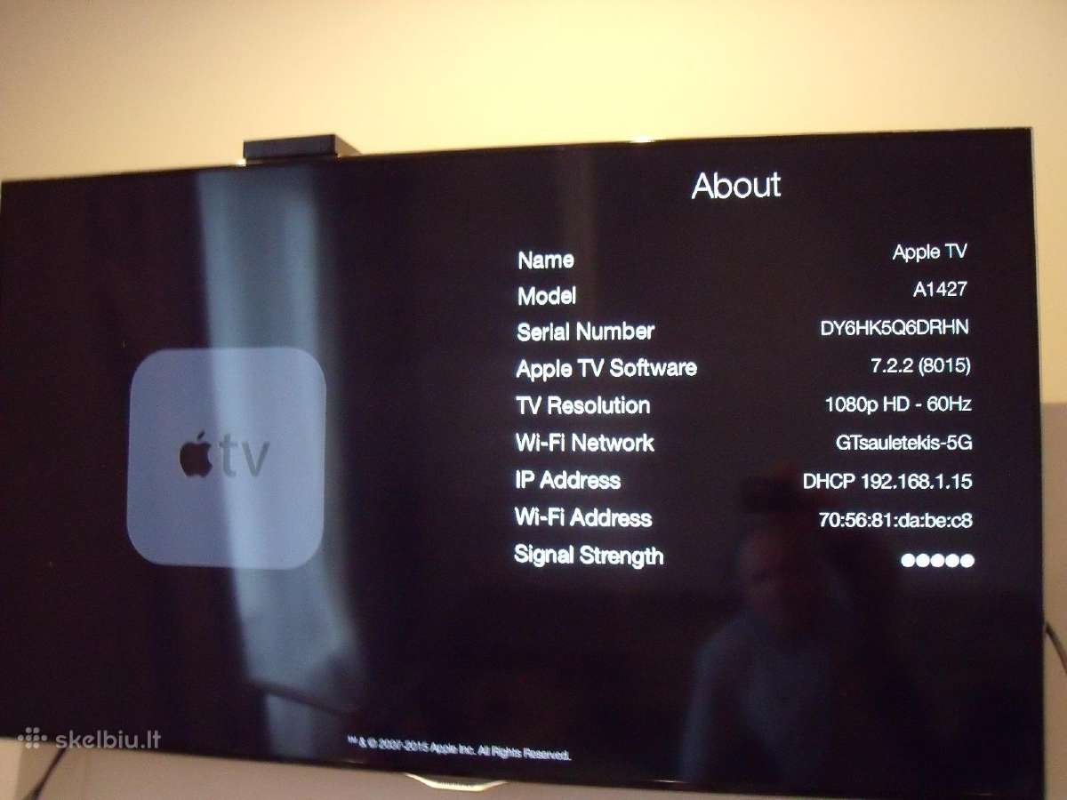 Apple TV A1469 - nuotraukos Nr. 3