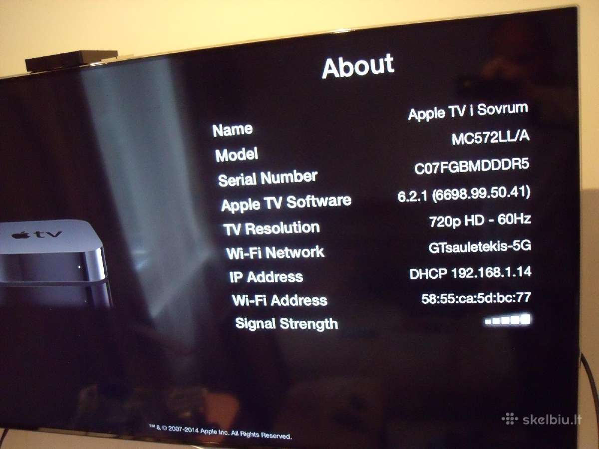 Apple TV A1469 - nuotraukos Nr. 4