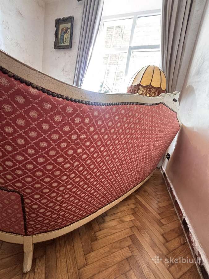 Vintažinis rokoko stiliaus minkštų baldų komplekta - nuotraukos Nr. 10
