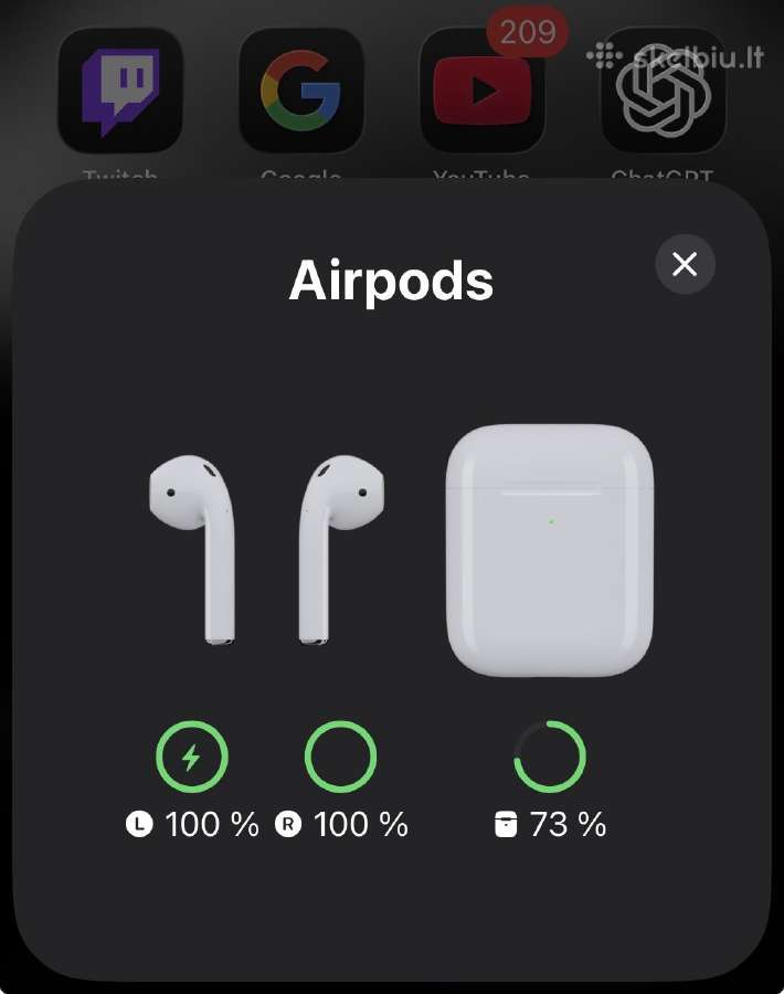 Apple Airpods 2 - nuotraukos Nr. 6