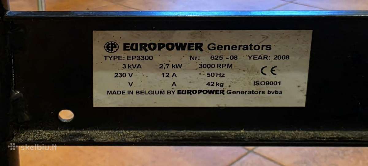 Generatorius europower - nuotraukos Nr. 4