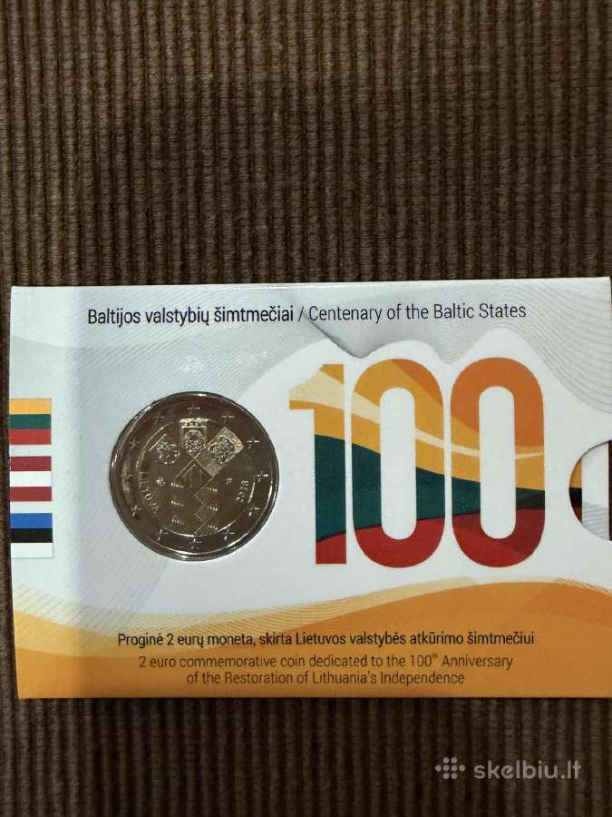 2eur. Lietuviškos monetos kortelėse - nuotraukos Nr. 3
