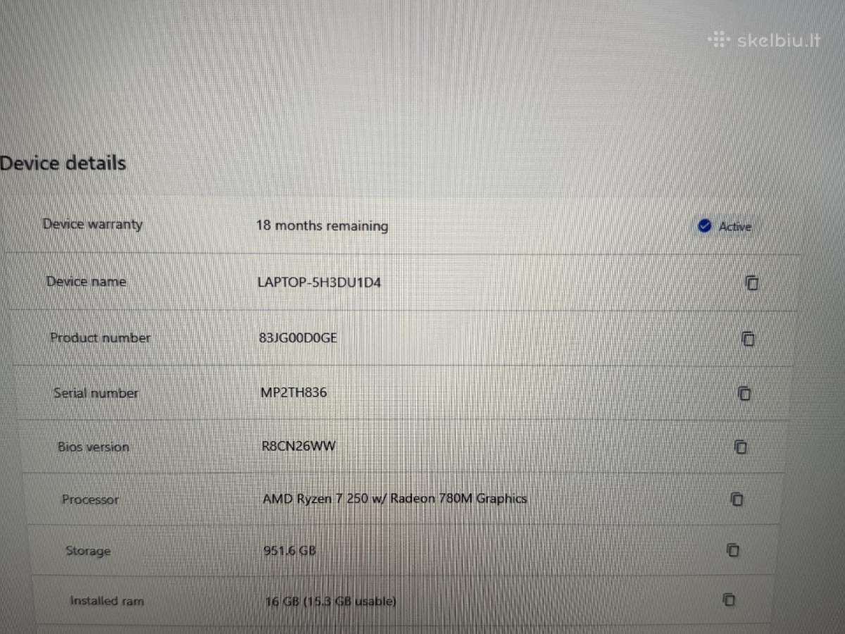 Lenovo Loq 15 R7 Rtx5060 - nuotraukos Nr. 6
