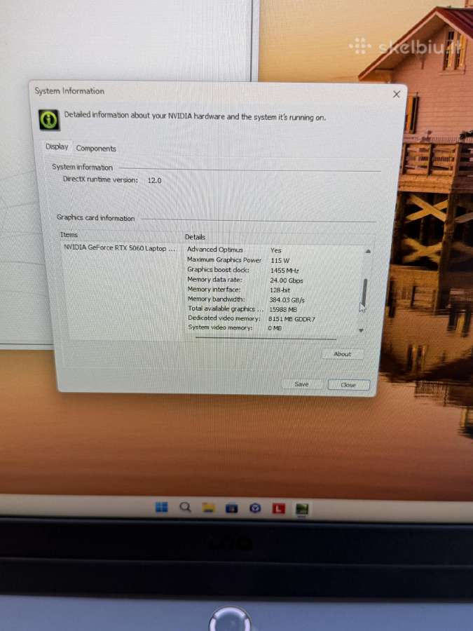 Lenovo Loq 15 R7 Rtx5060 - nuotraukos Nr. 8