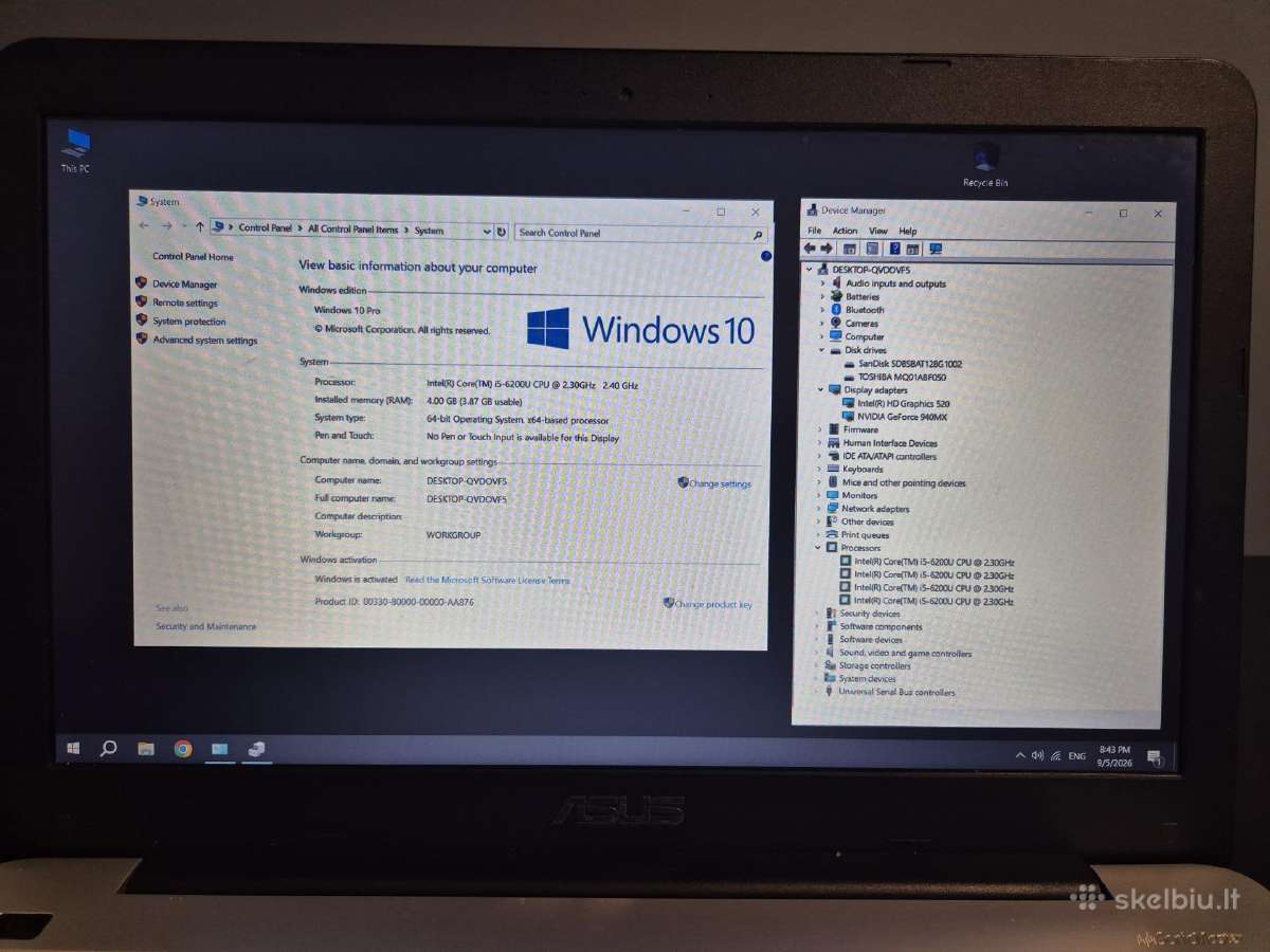 Asus X556u - nuotraukos Nr. 7
