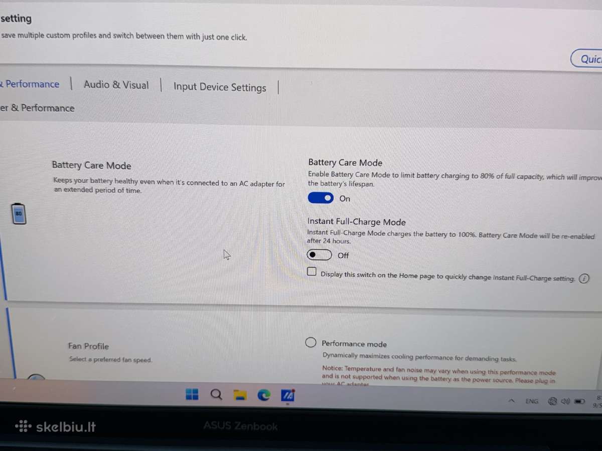 Asus Zenbook 14,5 Oled Core i9 - nuotraukos Nr. 9