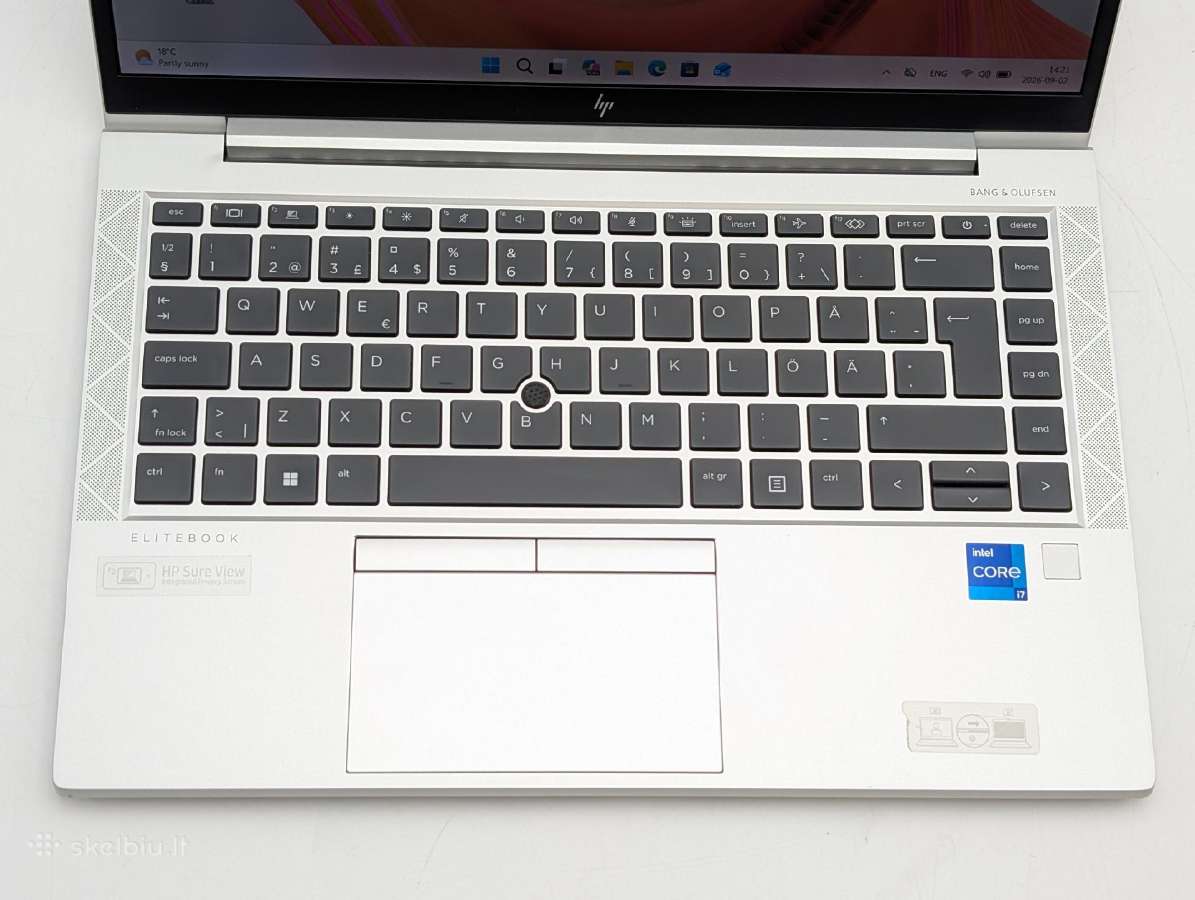Hp Elitebook 840 G8 i7-1165g7/16gb/256gb Darbui - nuotraukos Nr. 4