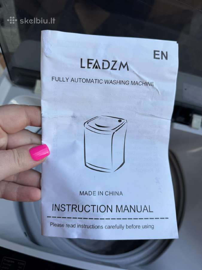 Nauja automatinė skalbimo mašina Leadzm 5 kg - nuotraukos Nr. 7