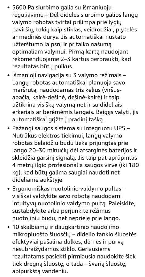Langų valymo robotas Swbsll,5600pa - nuotraukos Nr. 5