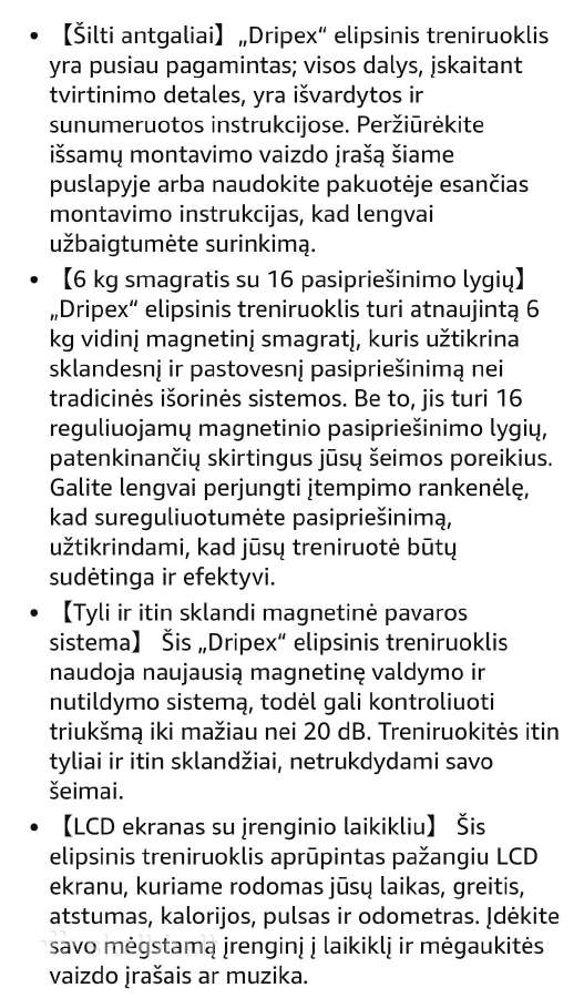 Dripex elipsinis treniruoklis - nuotraukos Nr. 4