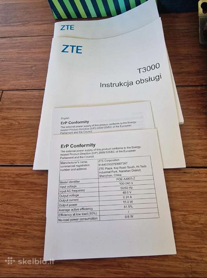 Zte 5G antena + WiFi modemas - nuotraukos Nr. 4