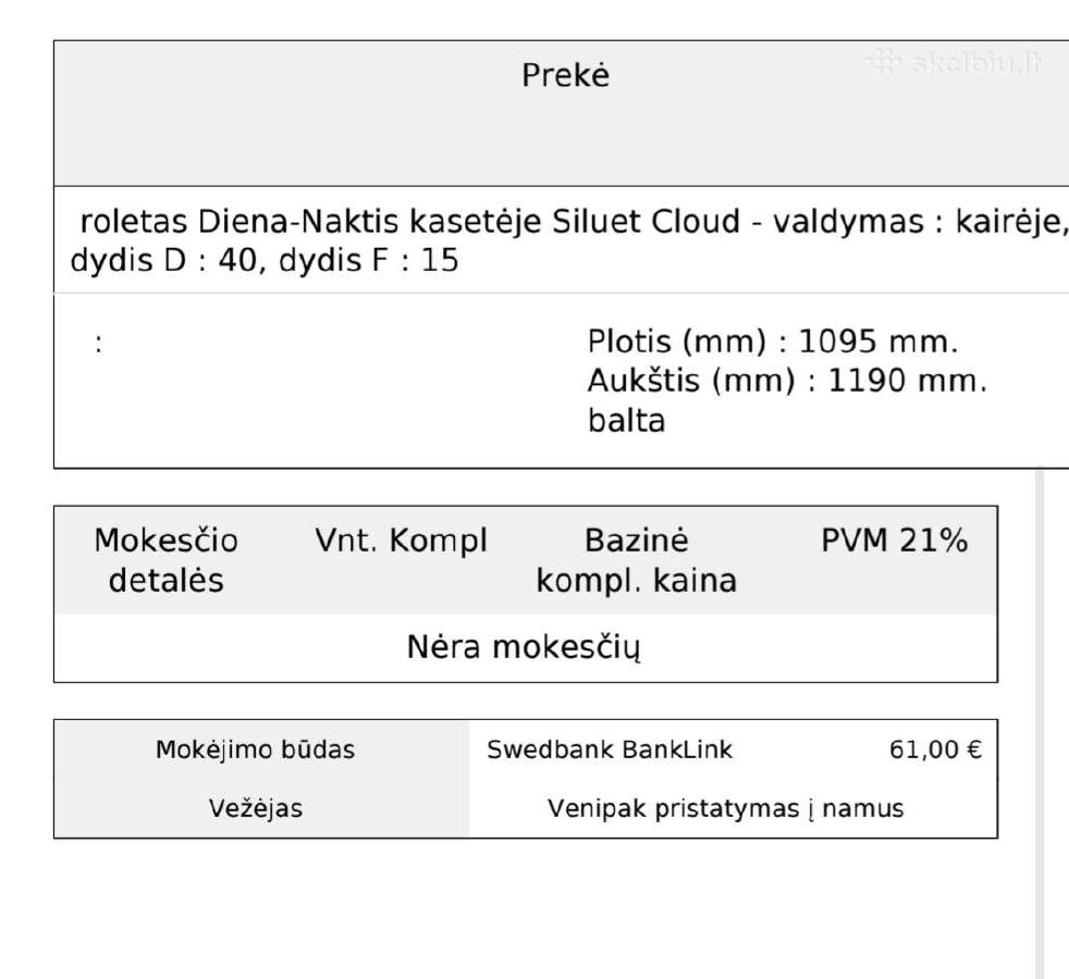 Roletas diena/naktis - nuotraukos Nr. 2