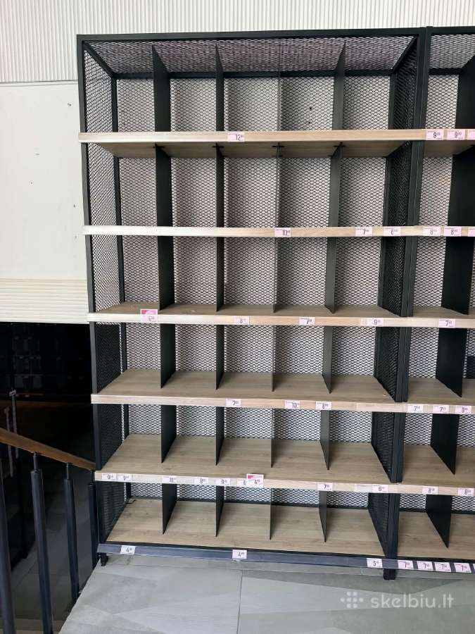 Parduodamos prekybinės lentynos (stelažai), 9 vnt. - nuotraukos Nr. 2