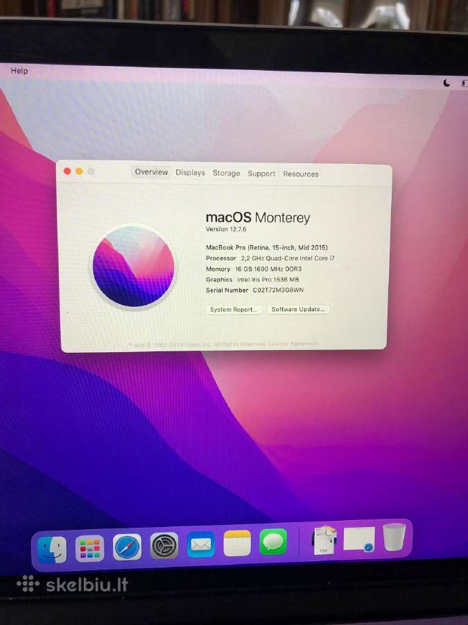Parduodamas "Apple" MacBook Pro - nuotraukos Nr. 2