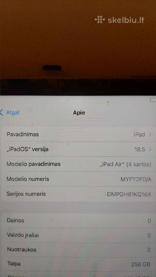 iPad Air 4th 2020 256gb - nuotraukos Nr. 4