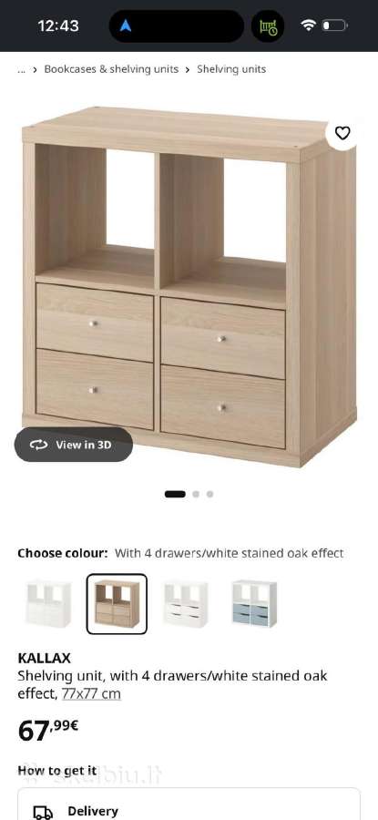 Ikea Kallax lentyna - nuotraukos Nr. 2