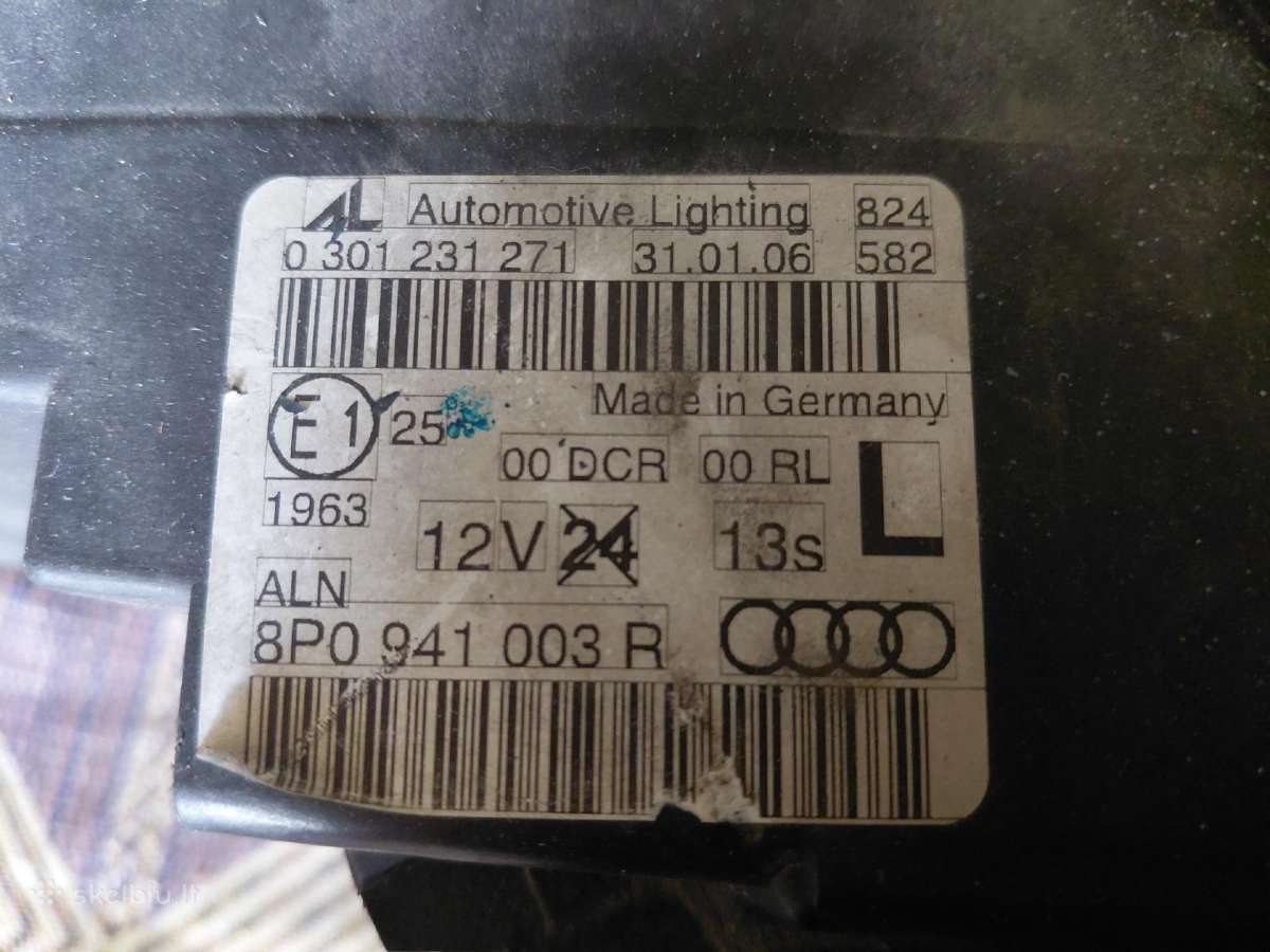 Audi A3 8p xenon žibintai - nuotraukos Nr. 2