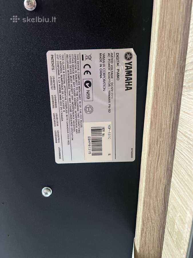 Yamaha Ydp-131c elektrinis(skaitmeninis) pianinas - nuotraukos Nr. 8