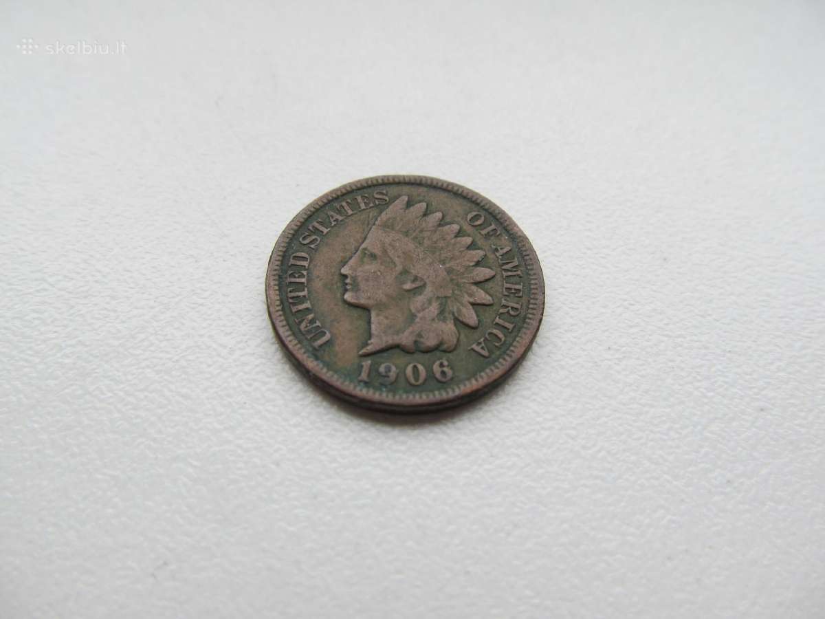 1 centas , JAV ,1905, 1906, 1907 - nuotraukos Nr. 3