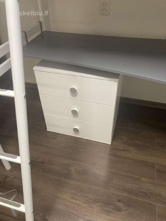 Aukšta Ikea lova su čiužiniu ir stalviršiu - nuotraukos Nr. 2