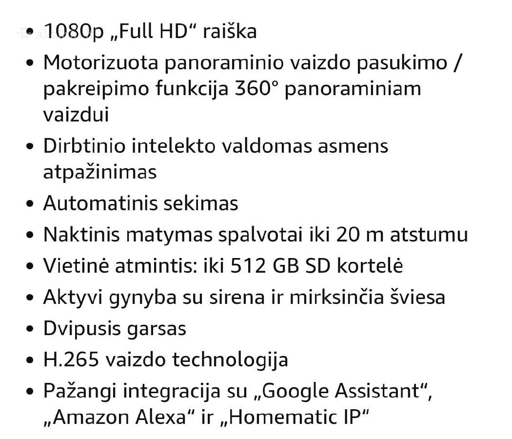 Lauko stebėjimo kamera Ezviz h8c - nuotraukos Nr. 5