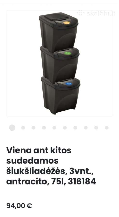 Rūšiavimo šiukšliadėžė - nuotraukos Nr. 2