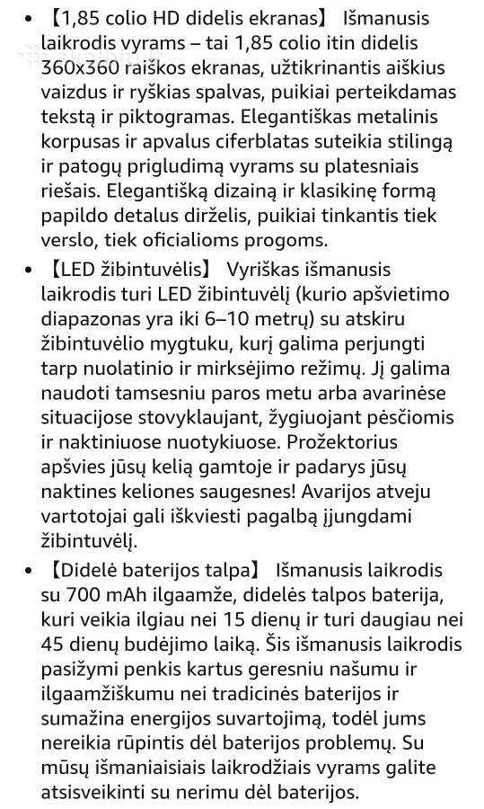 Vyriškas laikrodis T-rex3pro - nuotraukos Nr. 4