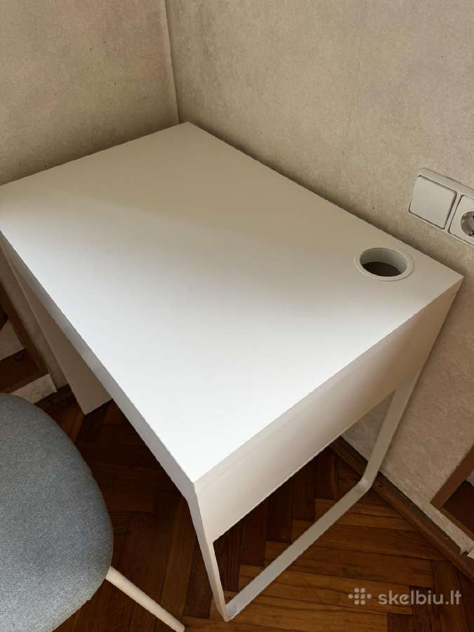 Ikea - Micke. Rašomasis stalas, balta, 142x50. - nuotraukos Nr. 10