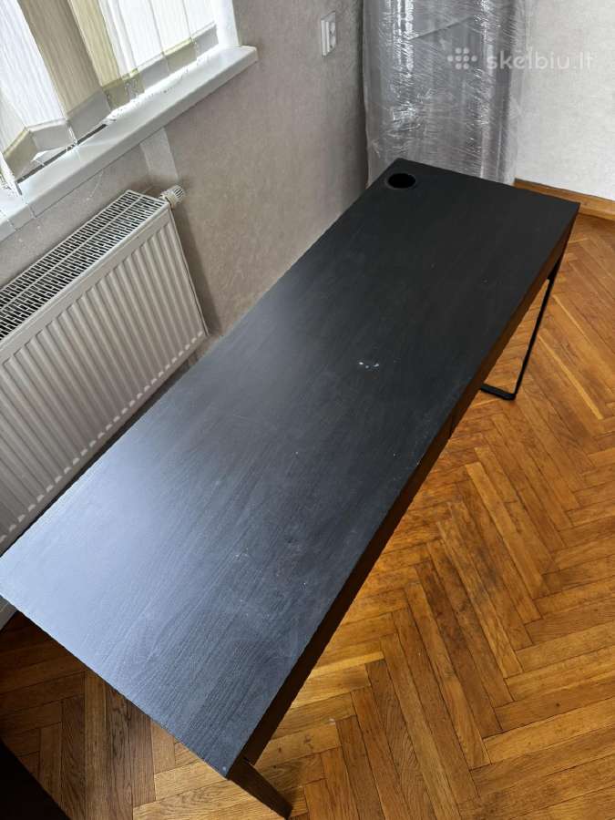 Ikea-micke. Rašomasis stalas, juodas, 142x50. - nuotraukos Nr. 2