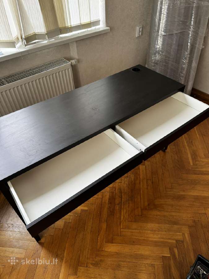 Ikea-micke. Rašomasis stalas, juodas, 142x50. - nuotraukos Nr. 4