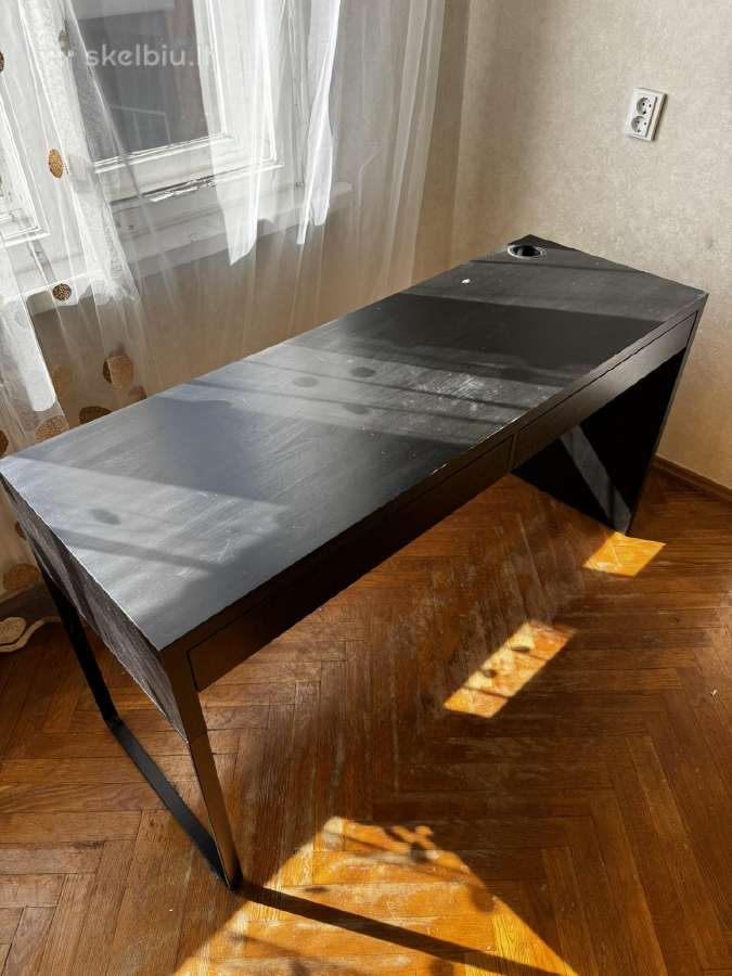 Ikea-micke. Rašomasis stalas, juodas, 142x50. - nuotraukos Nr. 6