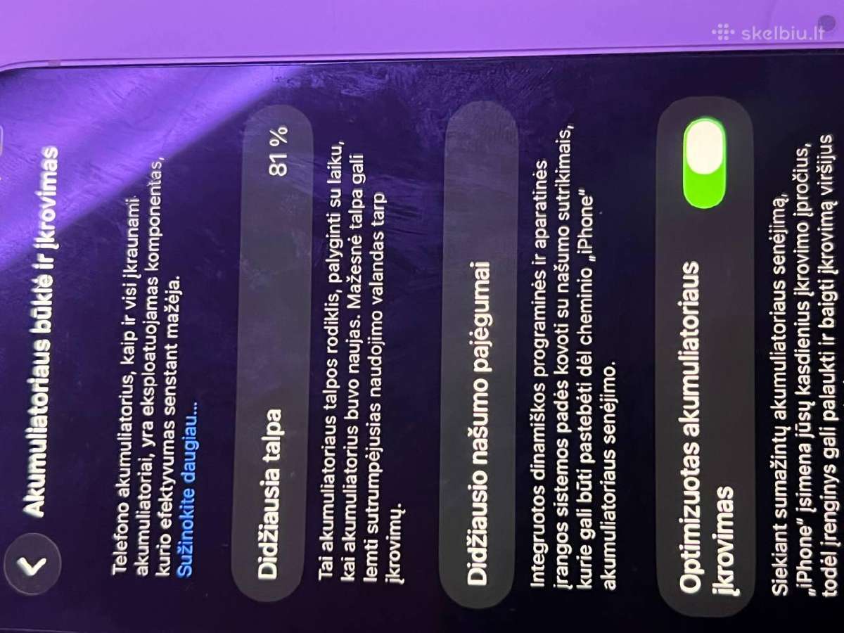 iPhone 13 256gb kaip naujas - nuotraukos Nr. 6
