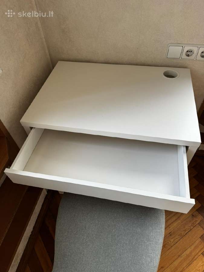 Ikea-micke. Rašomasis stalas, balta, 73x50 cm - nuotraukos Nr. 3