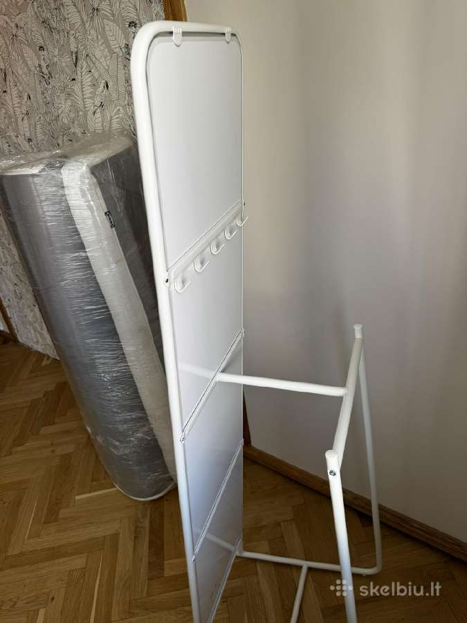 Ikea-knapper. Pastatomasis veidrod., balta, 48x160 - nuotraukos Nr. 2