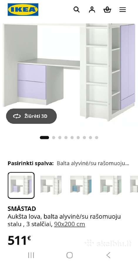 Ikea lova-stalas-spinta - nuotraukos Nr. 7