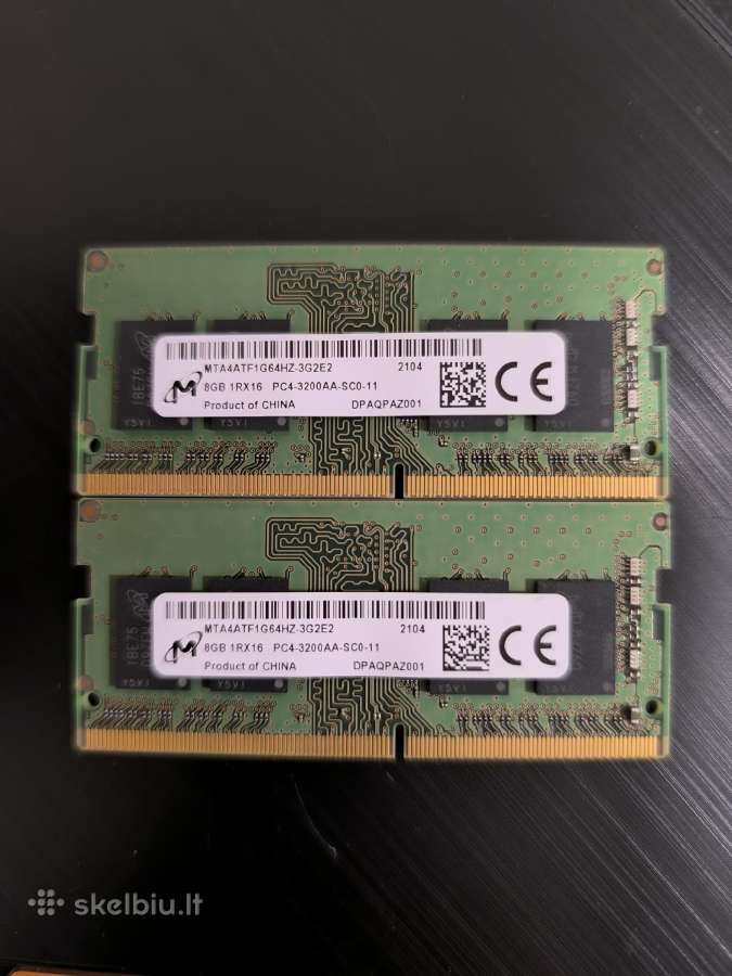 16gb (2x8gb) Micron Ddr4 3200mhz So-dimm - nuotraukos Nr. 3