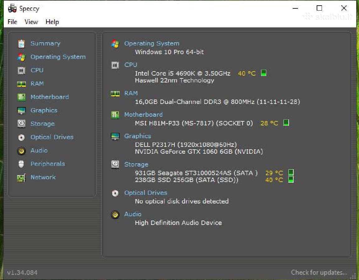 Žaidimų kompiuteris i5-4690k, Gtx 1060 6gb - nuotraukos Nr. 6